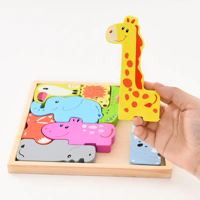 Tiny Zoo Puzzle Playset