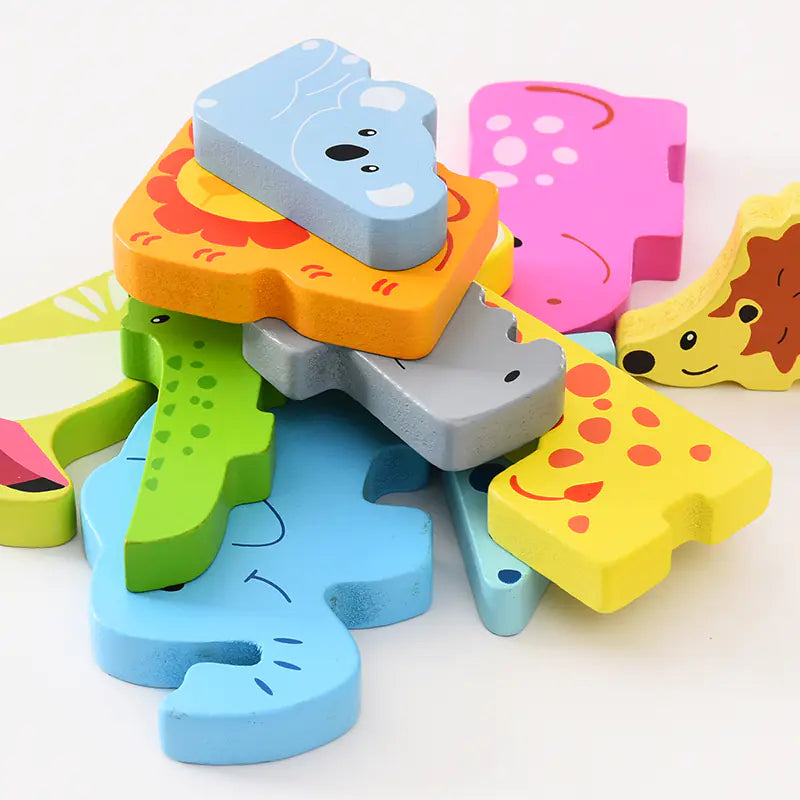 Tiny Zoo Puzzle Playset